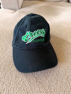 Black 'Cheers Boston' Embroidered Baseball Cap
